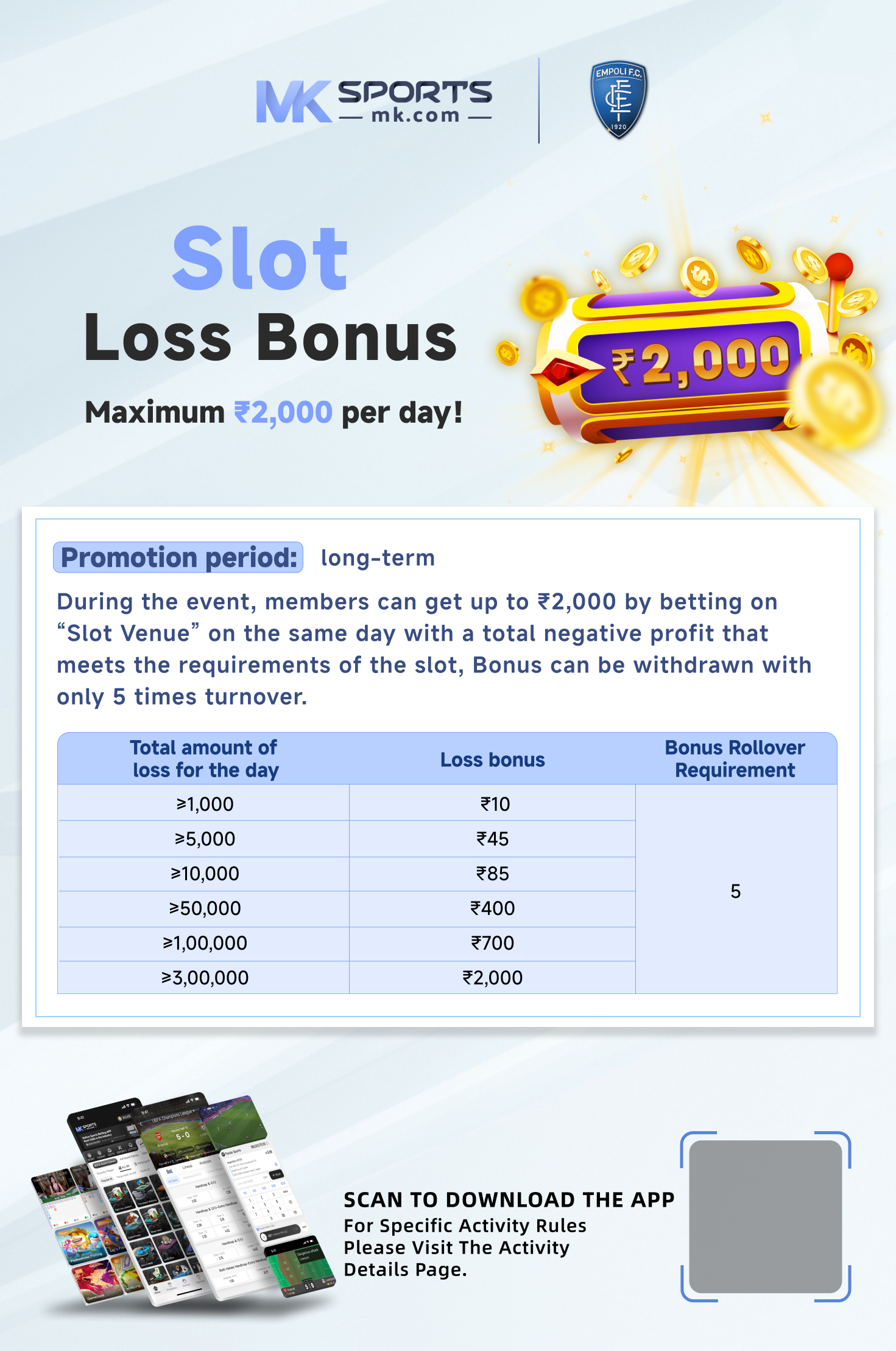 slot bonus benvenuto